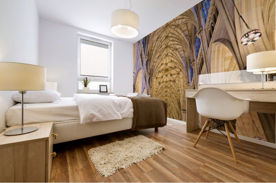 Visit to st. patricks cathedral in manhattan new york Mural print