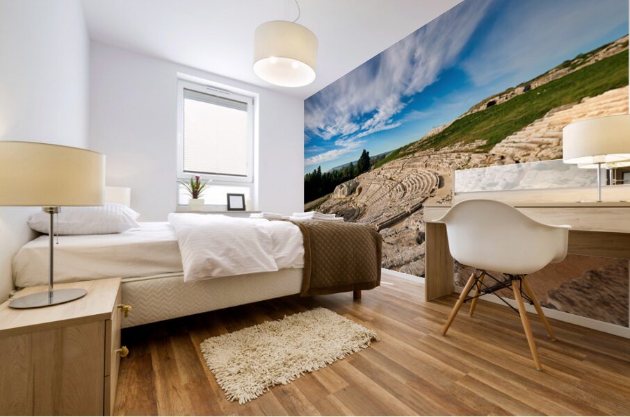 Explore the ancient Greek theatre of Syracuse in Sicily Italy Mural print