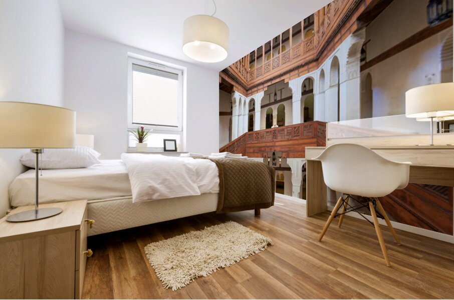 Nejjarine fondouk museum of wood arts and crafts in fez morocco Mural print