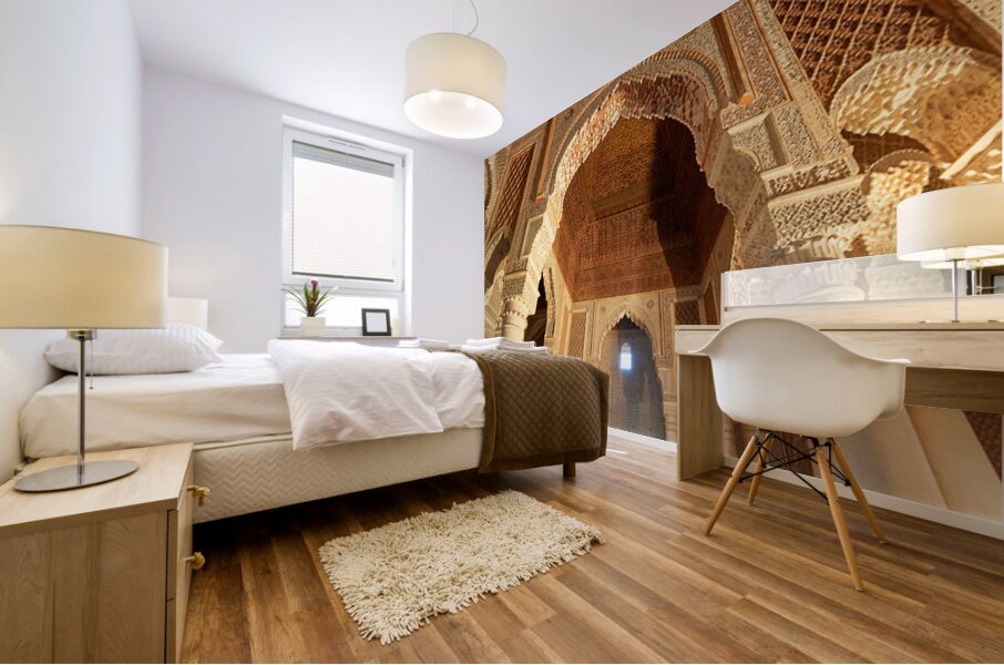 Exploring Saadian tombs in Marrakesh Morocco Mural print