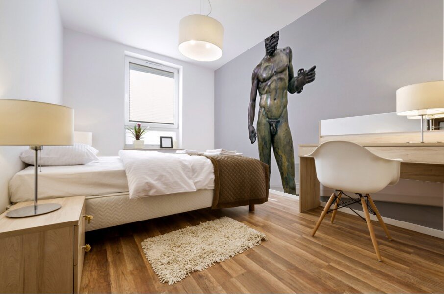 Riace Bronze statue B at National Museum of Magna Grecia in Cala Mural print