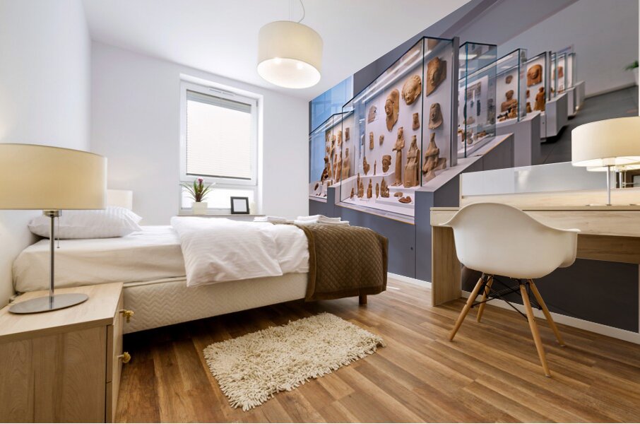 Exploring ancient artifacts at the National Museum of Magna Grec Mural print