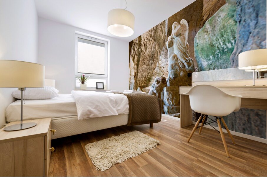 Cave church of Piedigrotta in Pizzo Calabro Italy Mural print