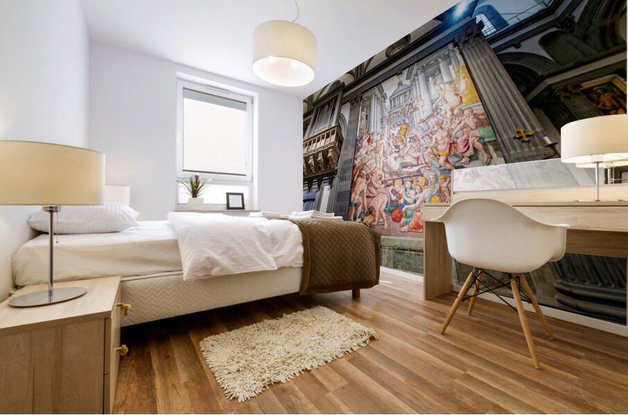 Martyrdom of St. Lawrence painting in Basilica of San Lorenzo Fl Mural print