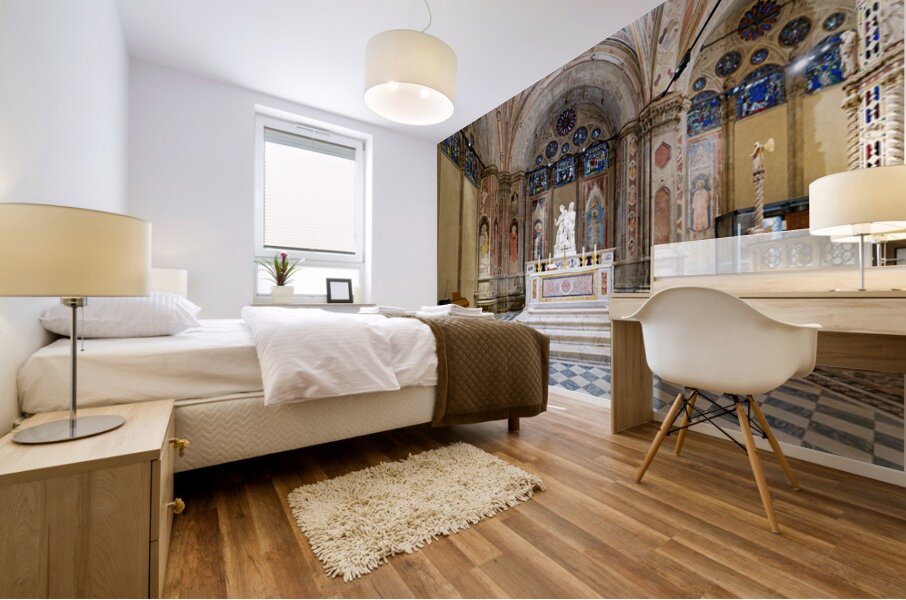 Exploring Orsanmichele church in Florence Tuscany Mural print