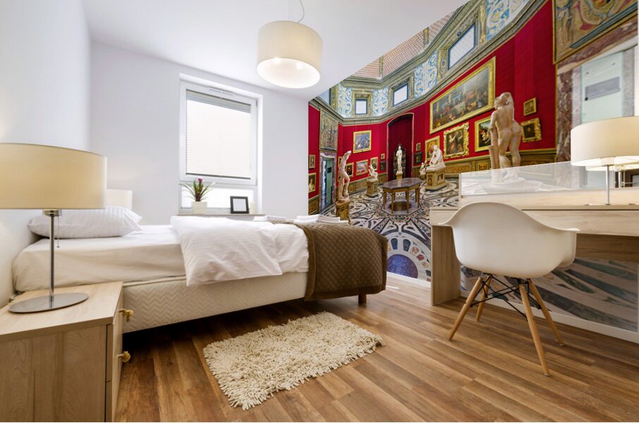 View of la tribuna by bernardo buontalenti in uffizi gallery flo Mural print