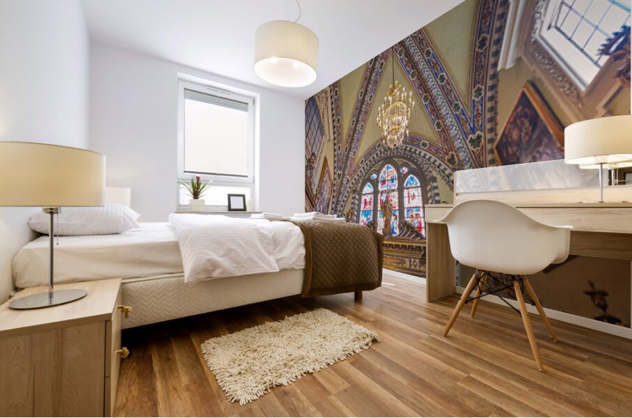 Visit to santa maria novella church in florence tuscany italy Mural print