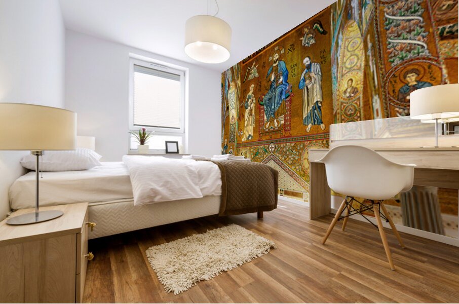 Cappella Palatina in Palermo shows historic art and architecture Mural print