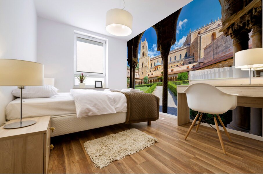 Discovering Duomo di Monreale in Palermo Sicily Italy Mural print