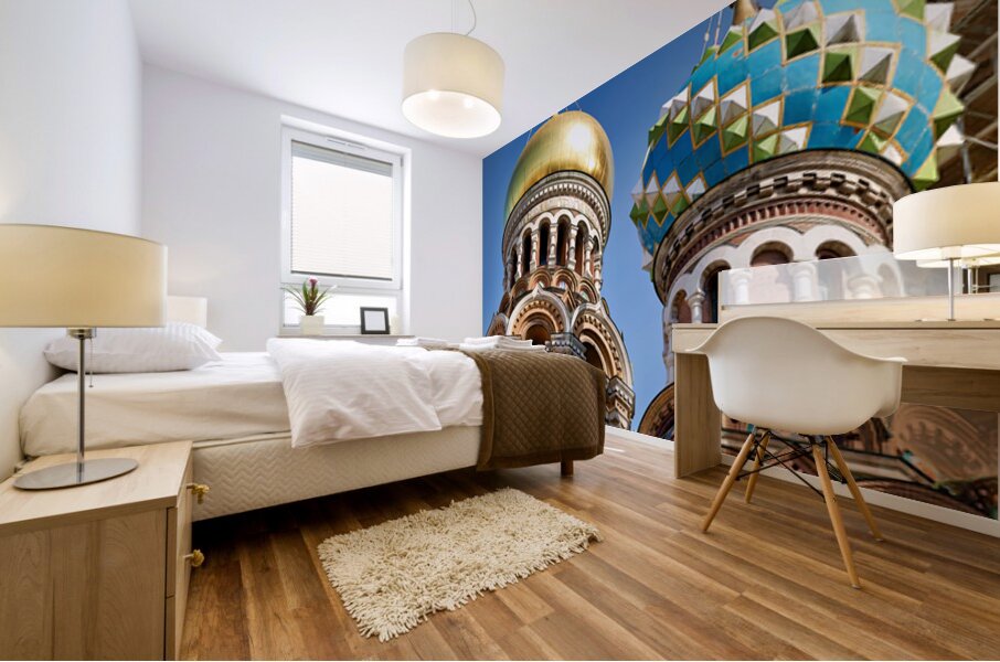 Church of the savior on the spilled blood in st. petersburg Mural print