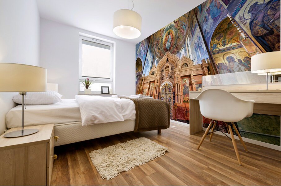 Exploring st. petersburgs church of the savior blood Mural print