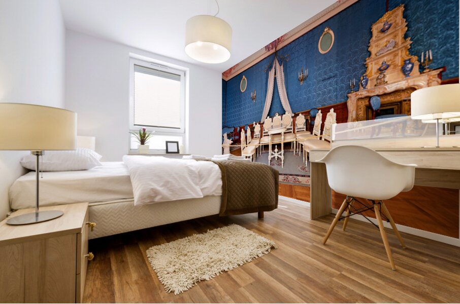 Yusupov Palace interior with luxe seating in St. Petersburg Mural print