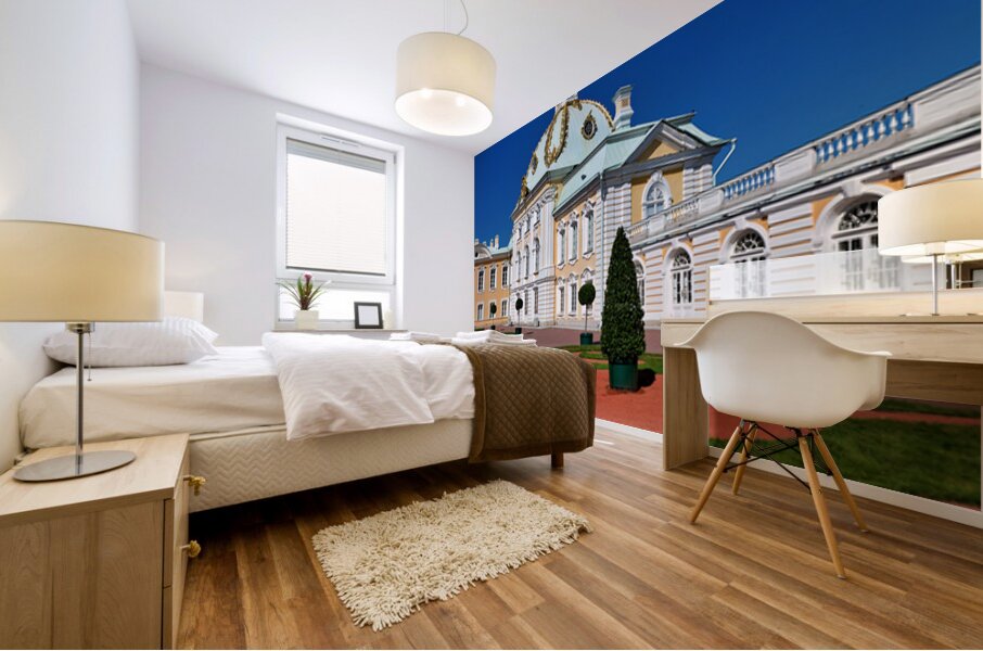 St Petersburg architecture near Peterhof Palace under clear sky Mural print