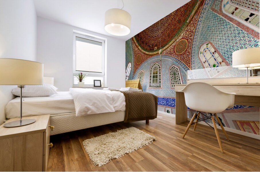 Exploring the privy chamber of murat iii in topkapi palace Mural print