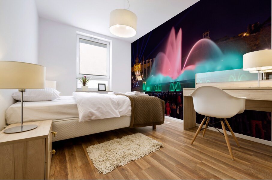 Montjuics Magic Fountain features a light show Mural print