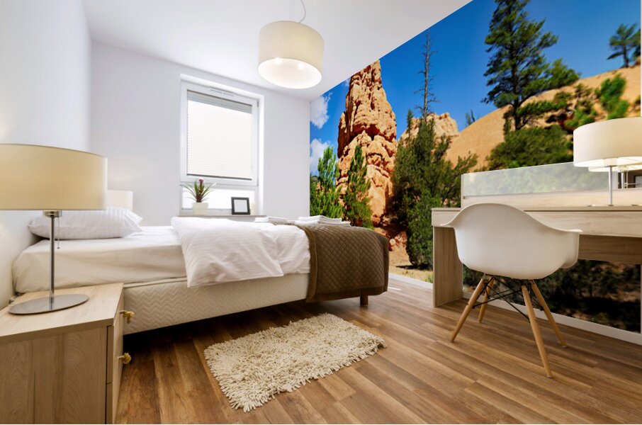 Visit to Dixie National Forest during a sunny afternoon Mural print