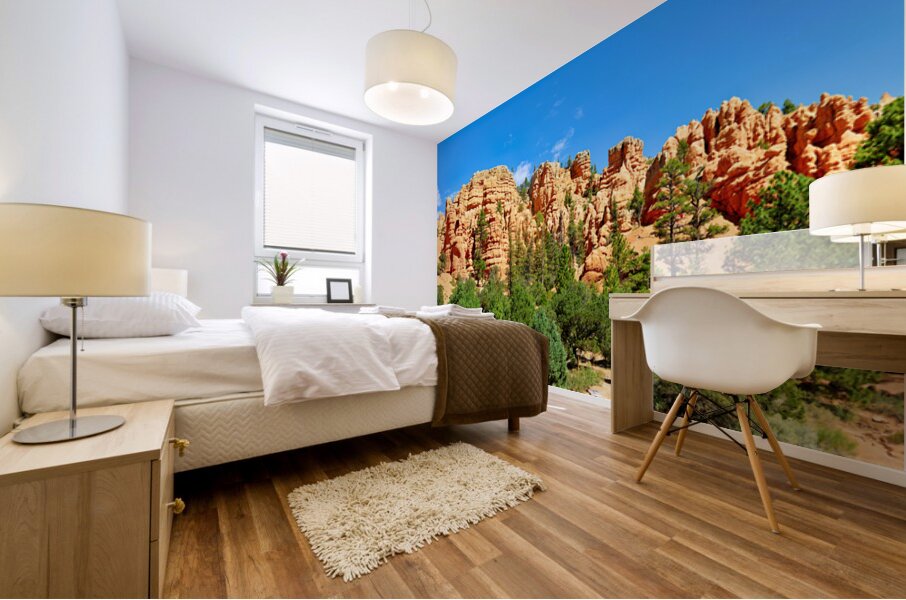 Scenes from Dixie National Forest in Utah during daytime Mural print