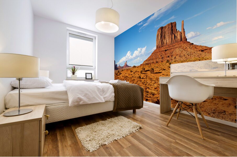 Explore monument valley in the usa national park Mural print