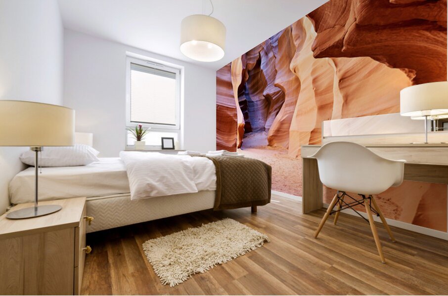 Explore Antelope Slot Canyon in Utah during daylight hours Mural print