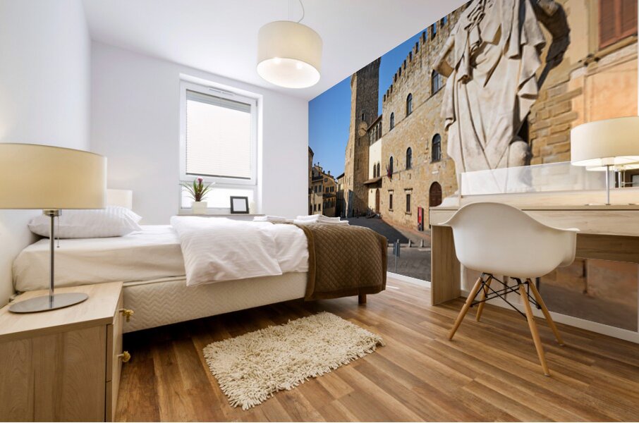 Visit to Palazzo dei Priori in Arezzo Tuscany Italy Mural print