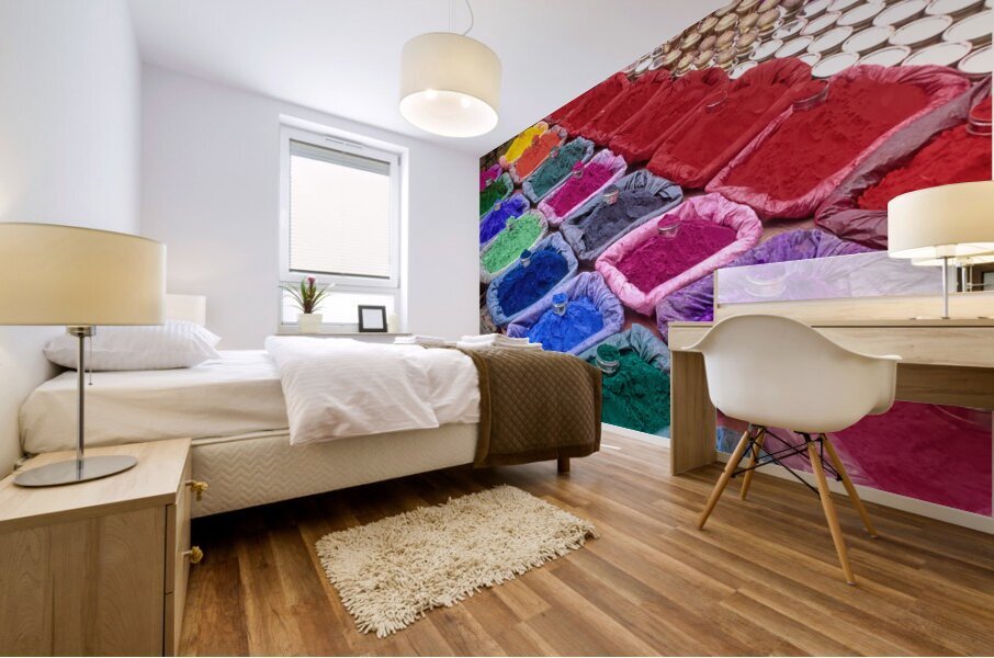 Nepal. Kathmandu. Pashupatinath Mural print