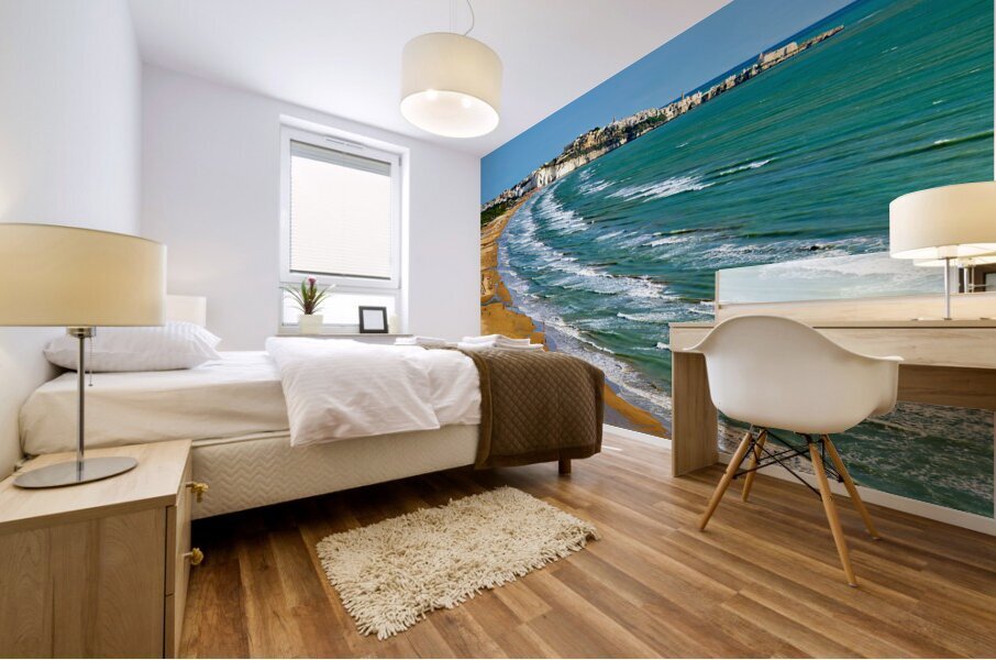 Vieste Gargano. Apulia Puglia Italy. The beach Mural print