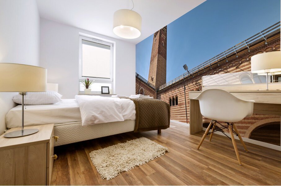 Verona Veneto Italy. Torre dei Lamberti Mural print