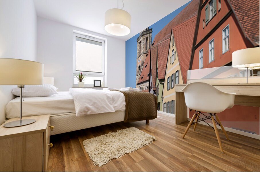 Exploring dinkelsbuhl on the romantic road in bavaria germany Mural print