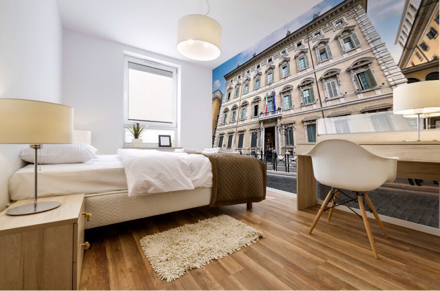 Palazzo Madama in Rome seat of the Senate of the Italian Republ Mural print