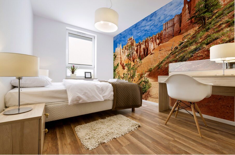 Exploring queens garden at bryce canyon national park Mural print