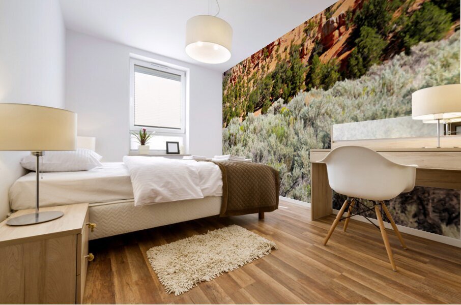 Visit Dixie National Forest in Utah with red rock formations Mural print