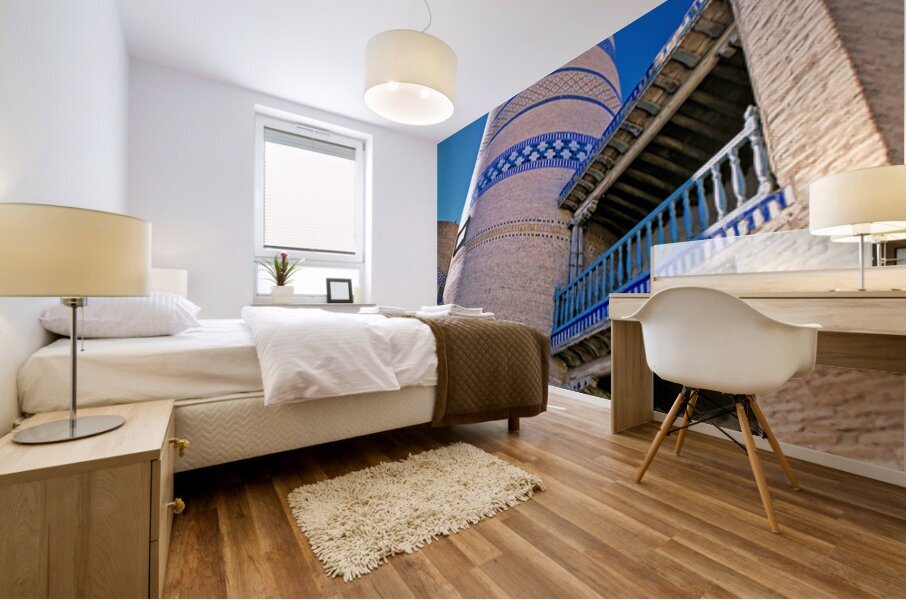 Historic architecture in Khiva Uzbekistan on a sunny day Mural print