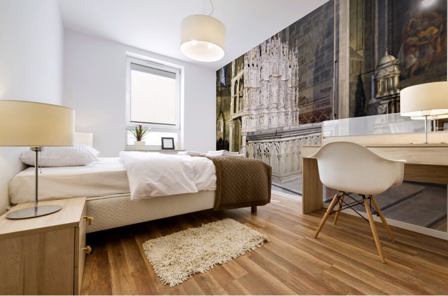 Cathedral of saints peter and donatus in arezzo tuscany italy Mural print