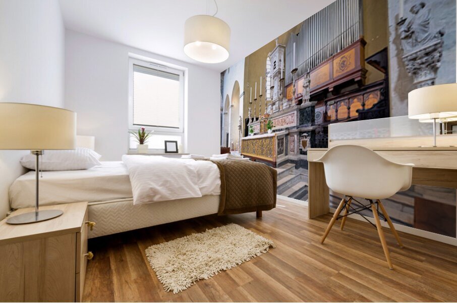 Duomo di Volterra interior view in Tuscany Italy during day Mural print