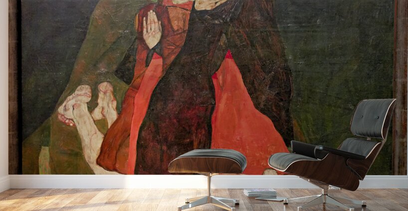 Egon Schiele - Cardinal and Nun Caress 1912 - Leopold Museum Vienna Austria Wall Murals