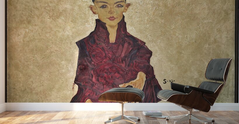 Egon Schiele - Portrait of Herbert Reiner Reiner Boy 1910 - Belvedere Museum Vienna Austria Wall Murals