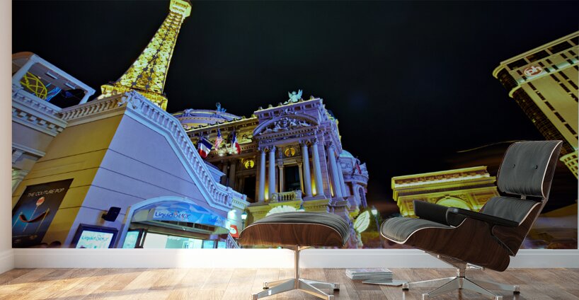 The Strip by night. Las Vegas Nevada USA Wall Murals