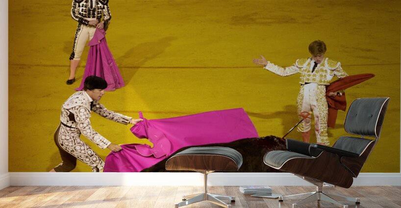 ANDALUSIA SPAIN. Bullfight in Seville Arena Wall Murals