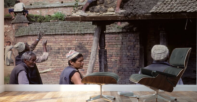 Nepal. Kathmandu. Wall Murals