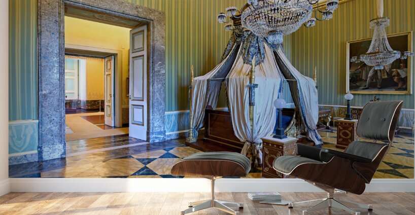 Caserta Campania Italy. The Royal Palace. The apartrment of King Joachim Murat Wall Murals