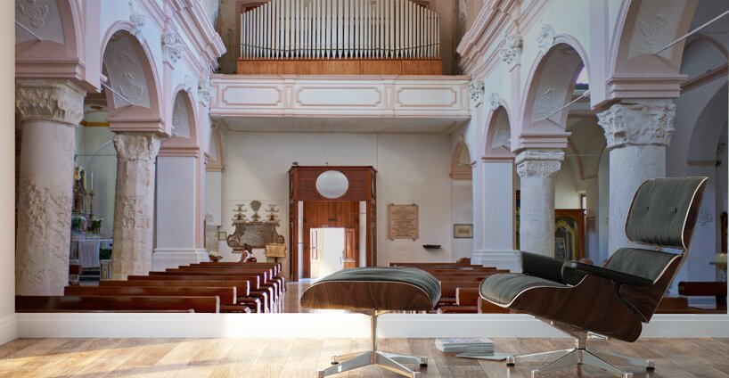 Vieste Gargano. Apulia Puglia Italy. The Cathedral Wall Murals