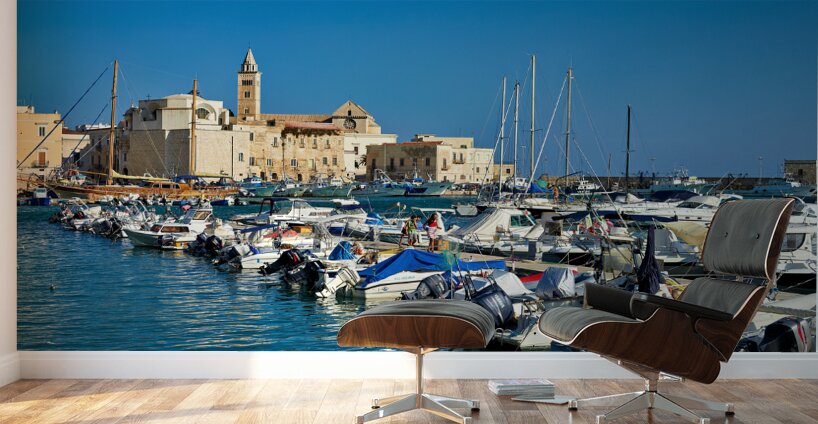 Apulia Puglia Italy. Trani. The seaport Wall Murals