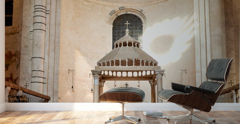 Apulia Puglia Italy. Bari. The Cathedral of Saint Sabinus Wall Murals