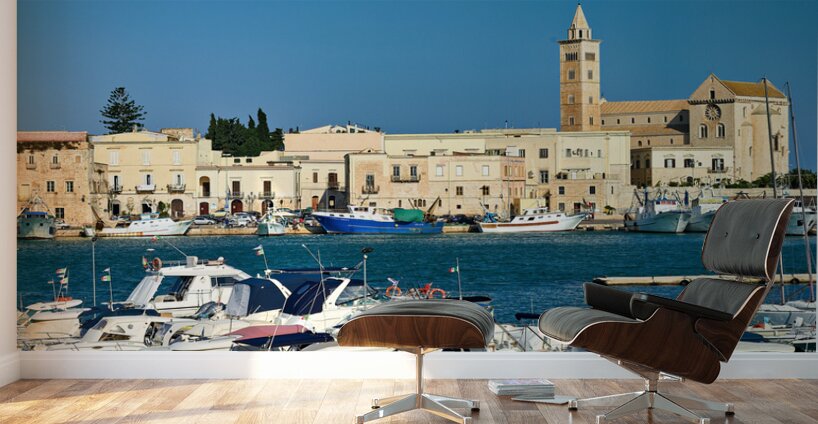 Apulia Puglia Italy. Trani. The seaport Wall Murals