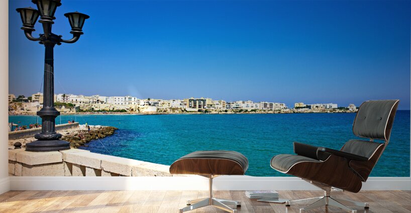 Apulia Puglia Salento. Italy. Otranto. The sea shore Wall Murals