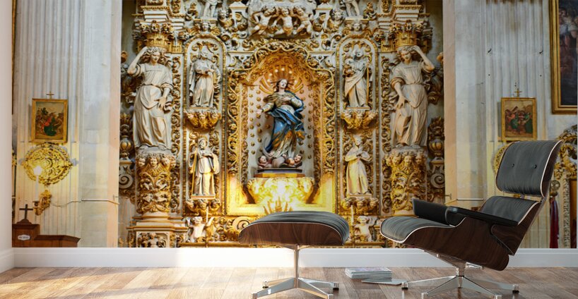 Apulia Puglia Salento Italy. Lecce. Santa Chiara church Wall Murals