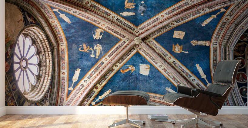 Salento. Apulia Puglia Italy. Galatina. Santa Caterina dAlessandria church. Frescoes by Francesco dArezzo Wall Murals