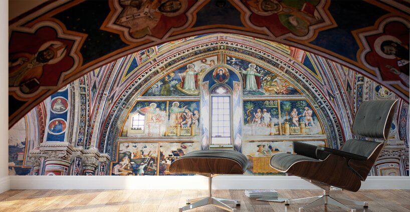 Salento. Apulia Puglia Italy. Galatina. Santa Caterina dAlessandria church. Frescoes by Francesco dArezzo Wall Murals