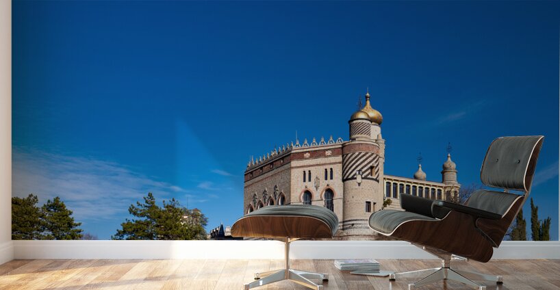 Bologna Italy. Rocchetta Mattei is a fortress located in the northern Apennines Wall Murals