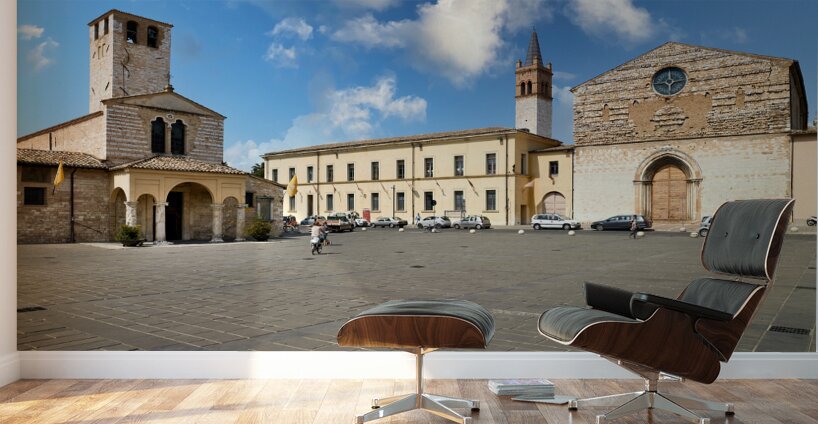 Foligno Umbria Italy. The church of Santa Maria Infraportas Wall Murals